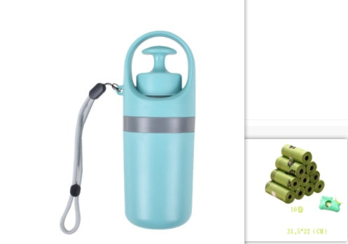 Portable Dog Poop Scooper With Built-in Poop Bag Dispenser