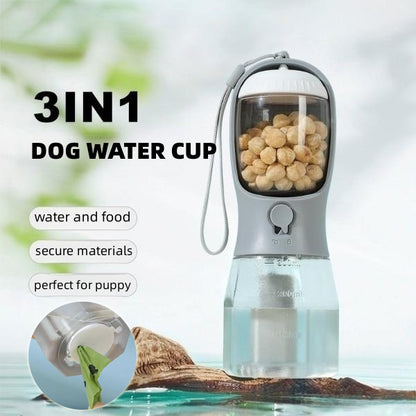 Portable Dog Water Bottle And Food Box