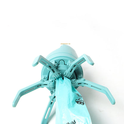 Portable Dog Poop Scooper With Built-in Poop Bag Dispenser