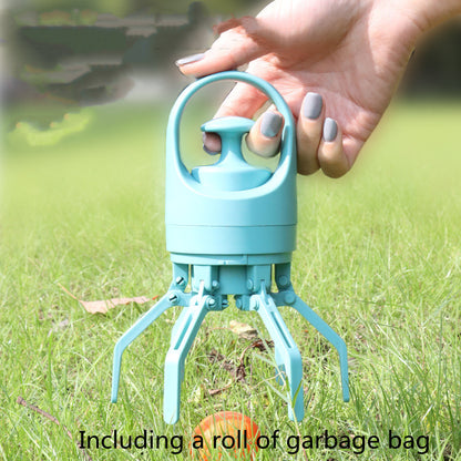 Portable Dog Poop Scooper With Built-in Poop Bag Dispenser